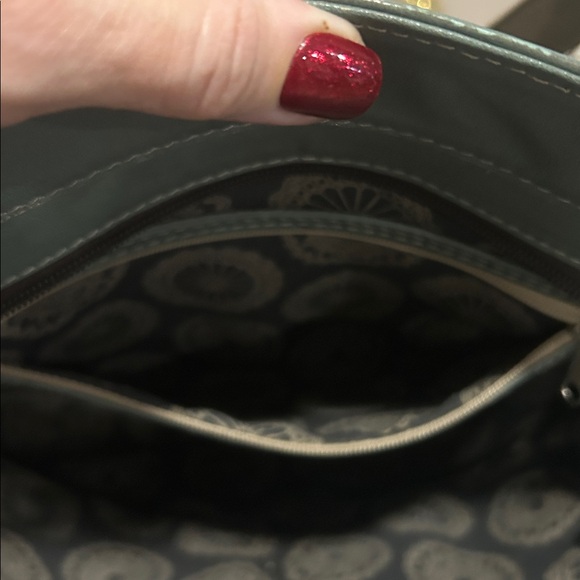 Large American West Navajo Soul genuine, leather, Zip Top Tote purse & wallet - Picture 4 of 15